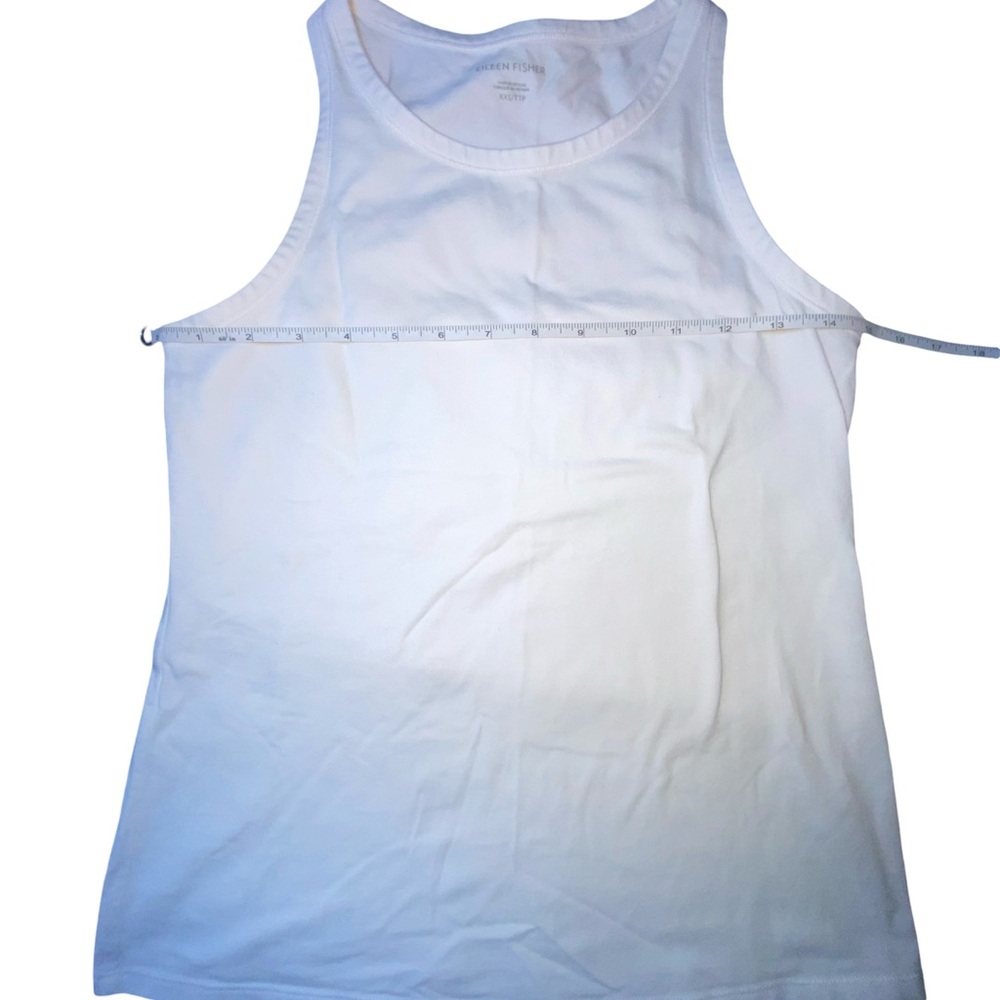 Eileen Fisher White Tank‎ top organic cotton size XXS